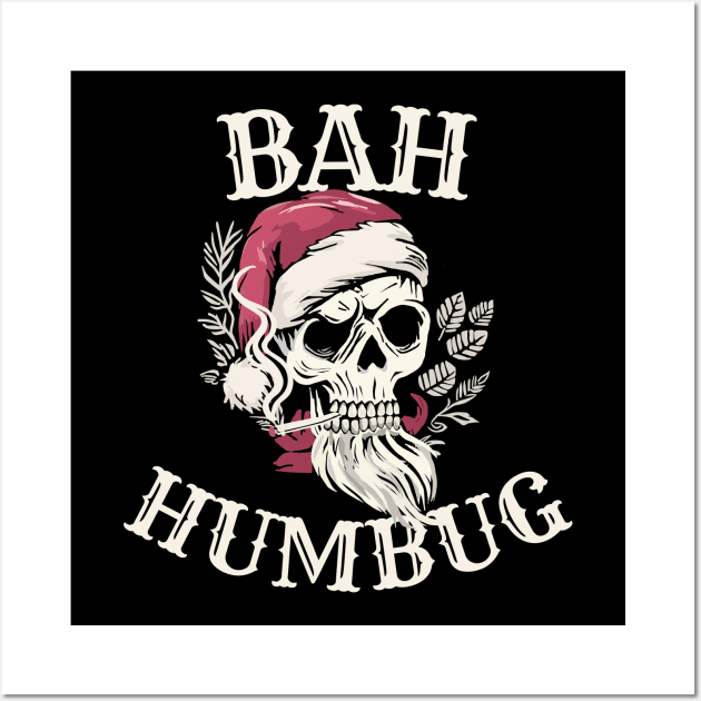 Bah Humbug (dark) Wall Art by Rotten Apple